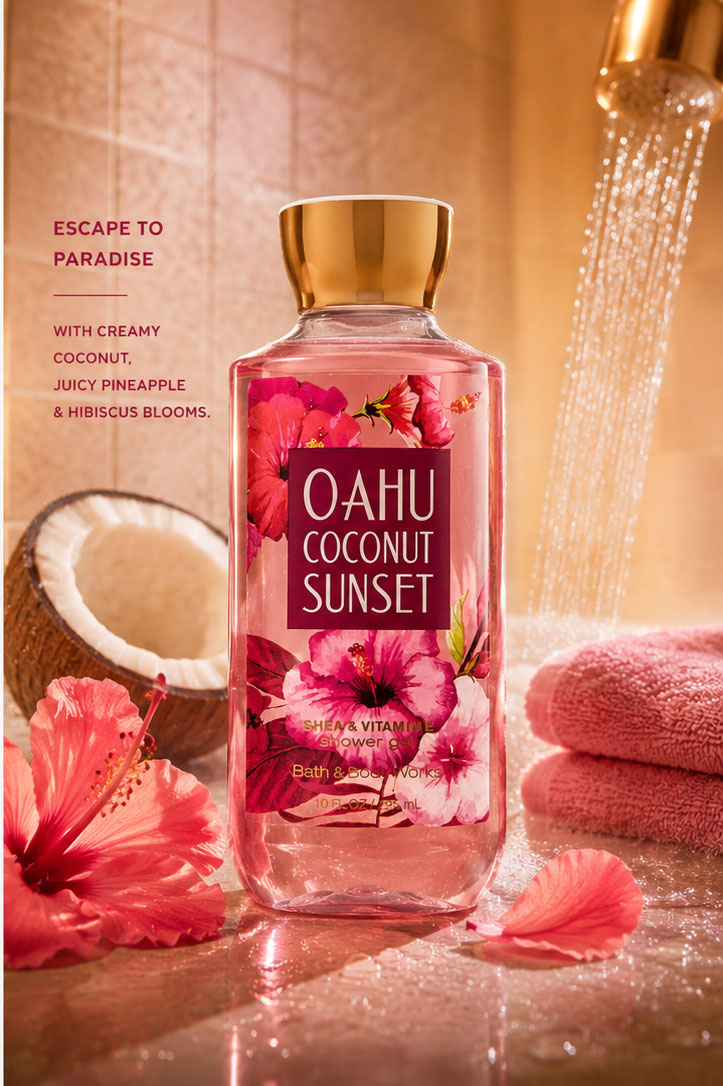 شاور ژل Oahu Coconut Sunset